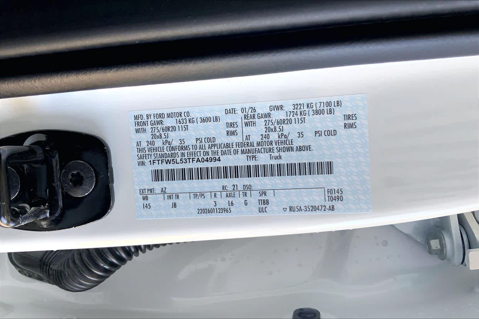 New 2026 Star White Metallic Tri-Coat Ford Lariat® image 16