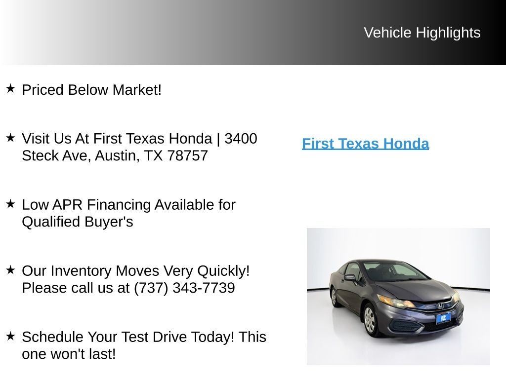 Used 2015 Gray Honda LX image 9