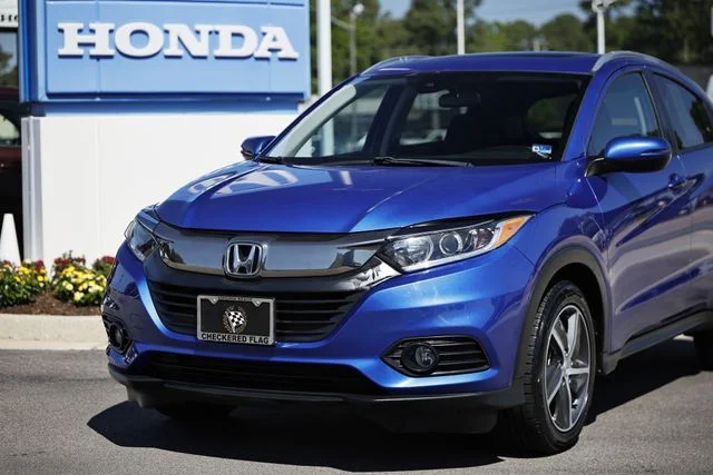 Used 2021 Aegean Blue Metallic Honda EX image 2