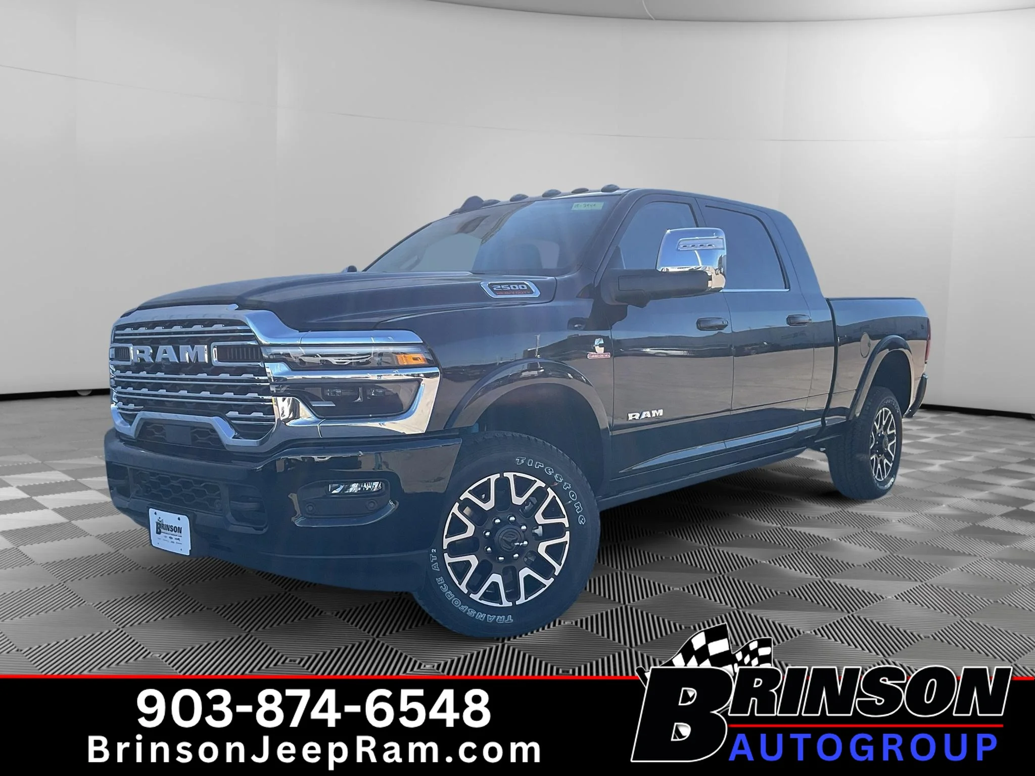 New 2027 Diamond Black Crystal Pearl-Coat Exterior Paint RAM Longhorn image 1
