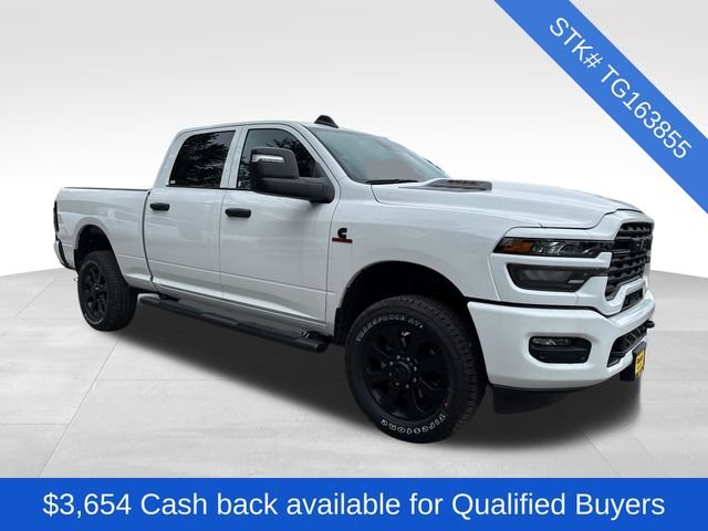 New 2026 Bright White Clear-Coat Exterior Paint RAM Black Express image 2