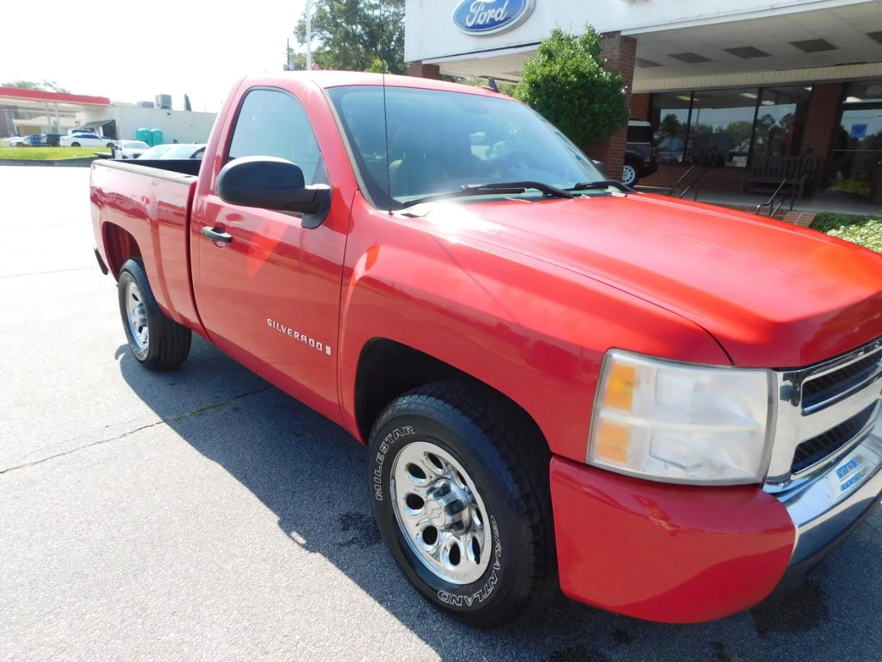 Used 2008 Red Chevrolet 2WD Reg Cab 119.0 in Work Truck image 2