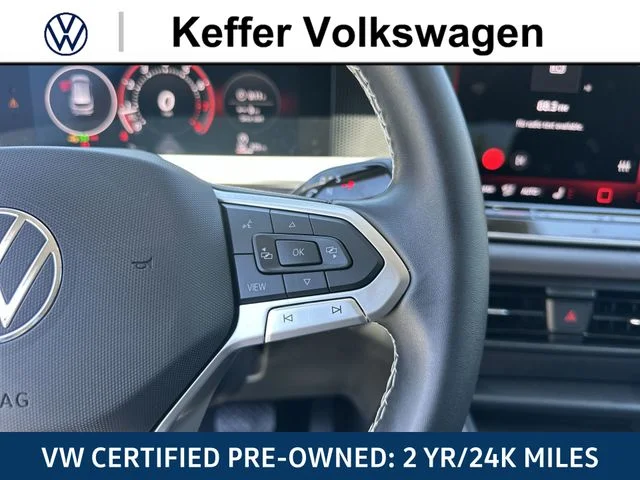 Certified Used 2025 White Volkswagen 2.0T SE image 21