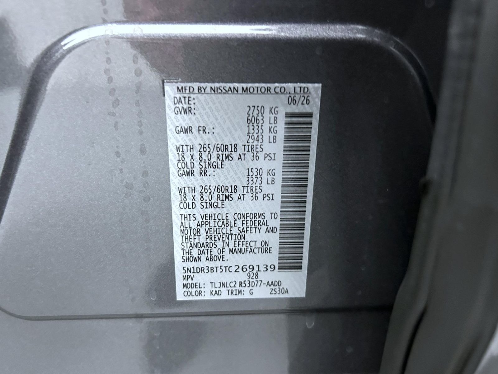 New 2026 Gun Metallic Nissan Rock Creek image 26