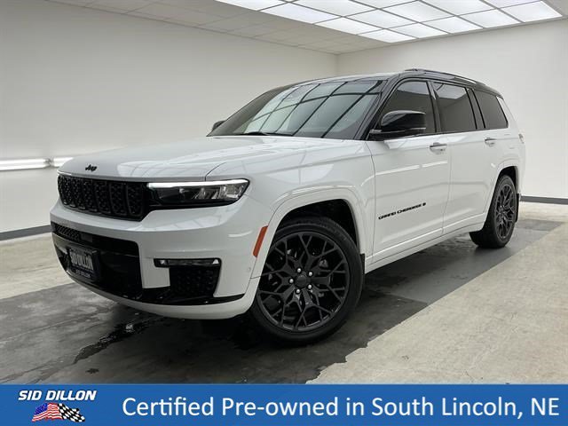 Used 2023 Bright White Clearcoat Jeep Summit Reserve image 1