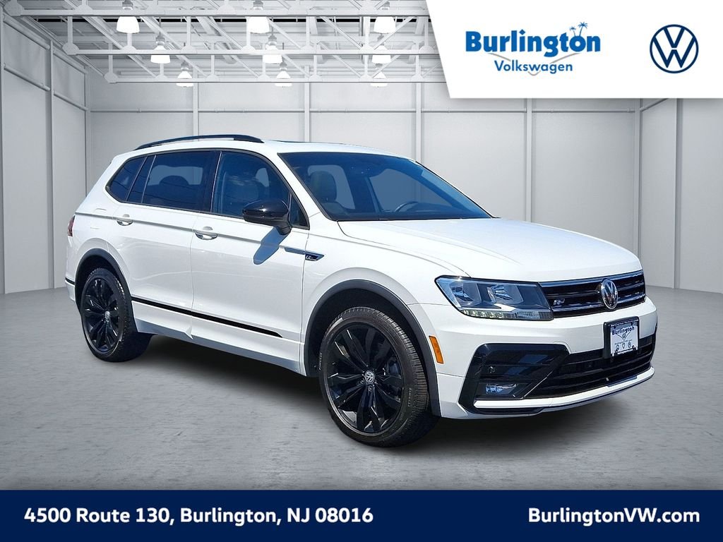 Certified Used 2021 White Volkswagen 2.0T SE R-Line Black image 1