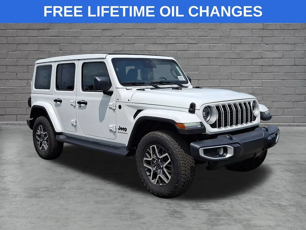New 2026 Bright White Clearcoat Jeep Sahara image 1