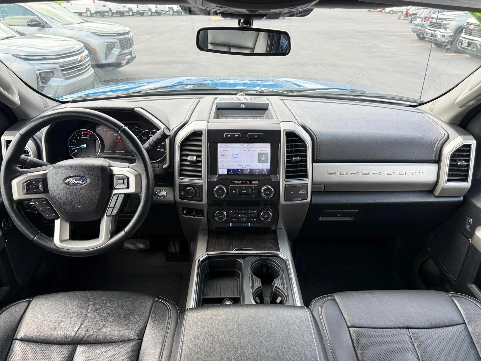 Used 2021 Velocity Blue Metallic Ford LARIAT image 3
