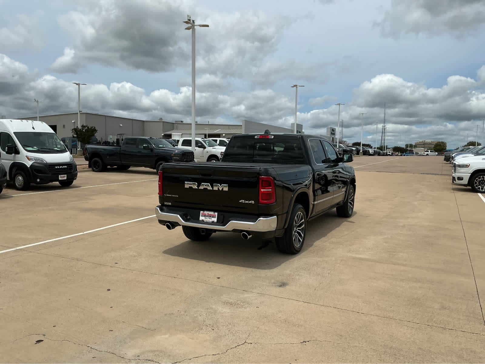 Used 2025 Diamond Black Crystal Pearlcoat Ram Limited image 7