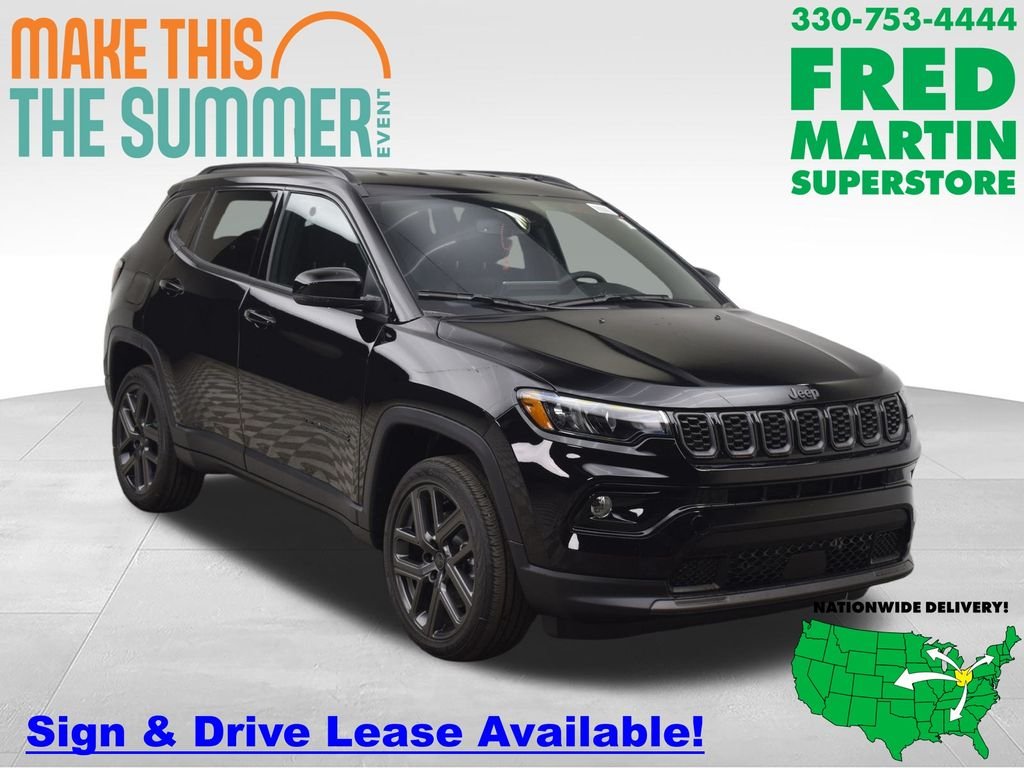 New 2026 Diamond Black Crystal Pearl-Coat Exterior Paint Jeep Limited image 1