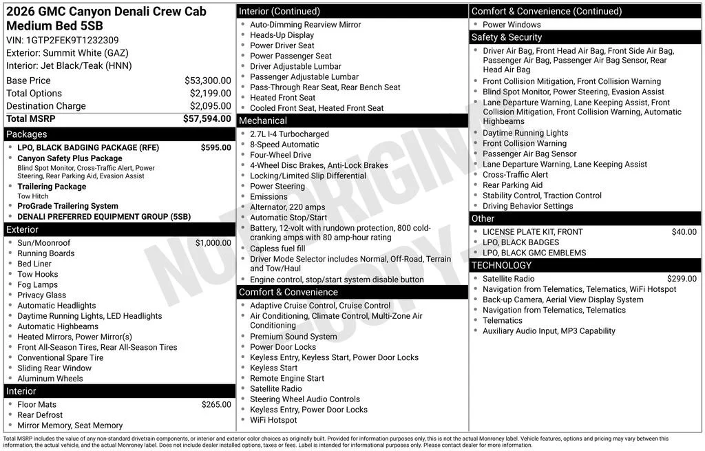 2026 GMC Canyon Denali - Photo 16