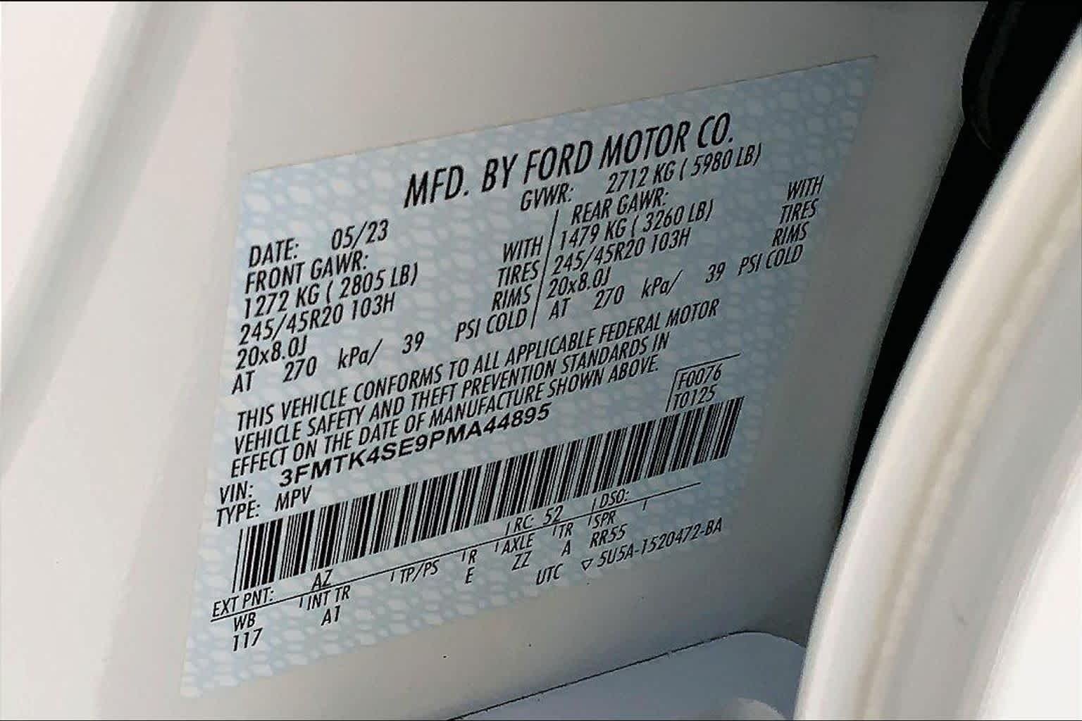 Used 2023 Star White Metallic Tri-Coat Ford GT image 33