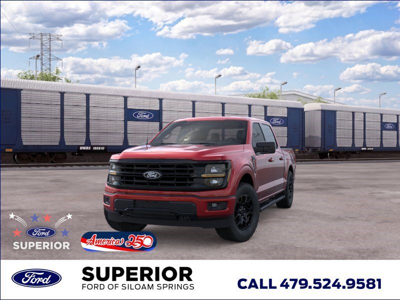 New 2026 Ruby Red Metallic Tinted Clearcoat Ford XLT 4WD image 2