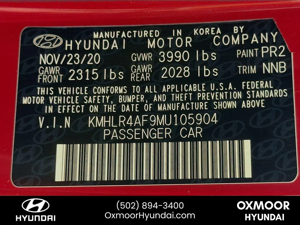 Used 2021 Scarlet Red Pearl Hyundai N Line image 31