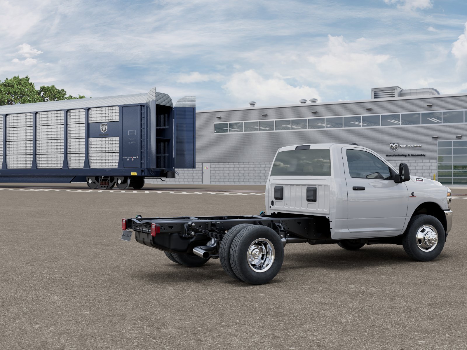 New 2026 Bright White Clear-Coat Exterior Paint RAM Tradesman image 3