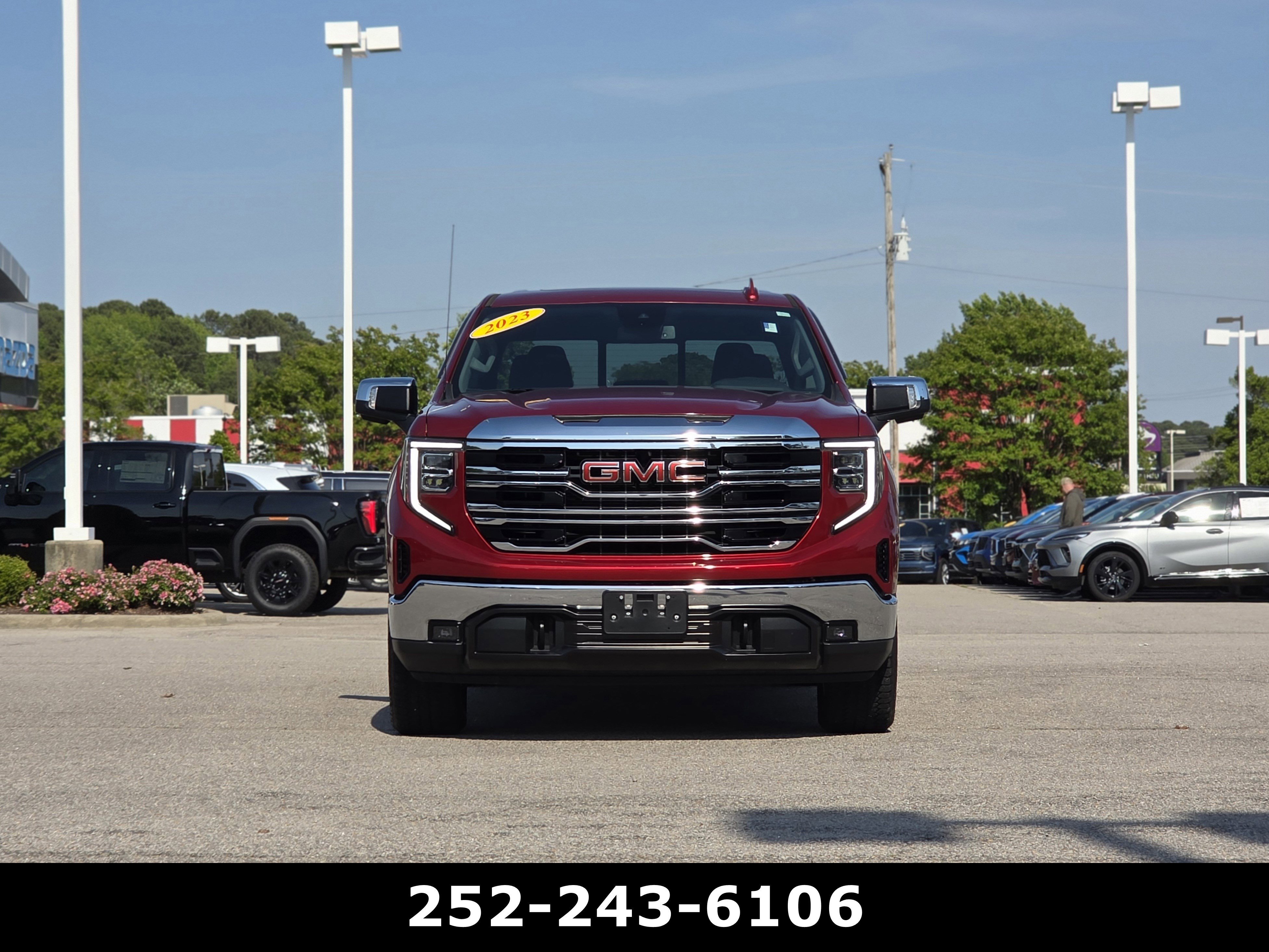 Used 2023 Volcanic Red Tintcoat GMC SLT image 2