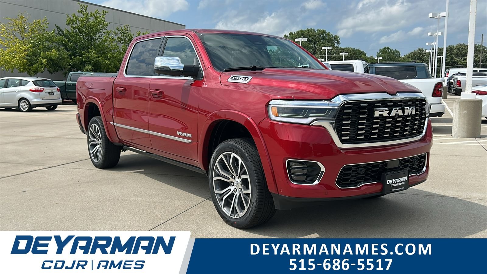 New 2026 Molten Red Pearl-Coat Exterior Paint RAM Tungsten image 1