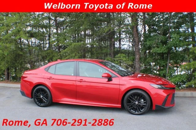 Used 2025 Supersonic Red Toyota SE image 1