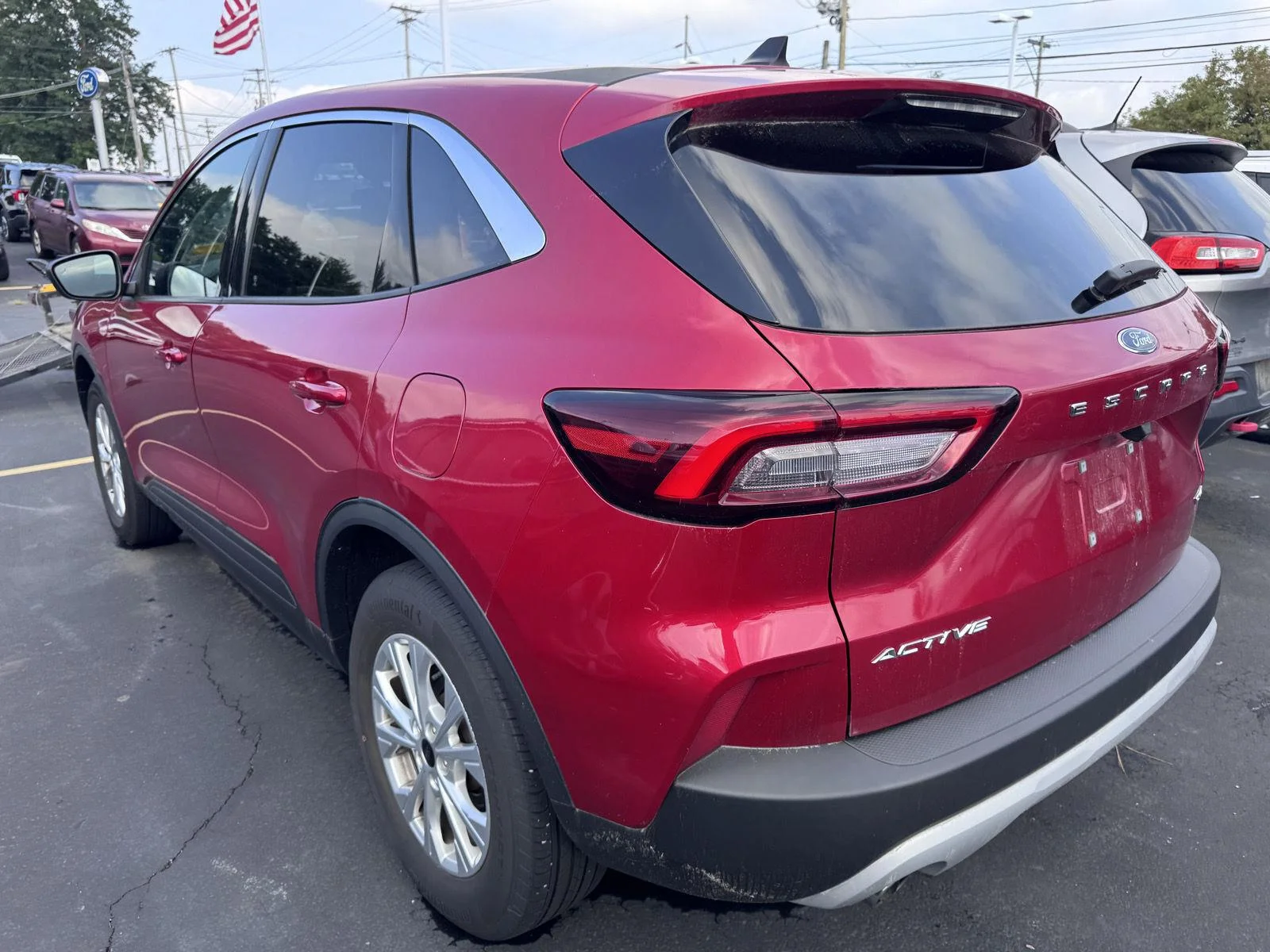 Used 2023 Rapid Red Metallic Tinted Clearcoat Ford Active image 6