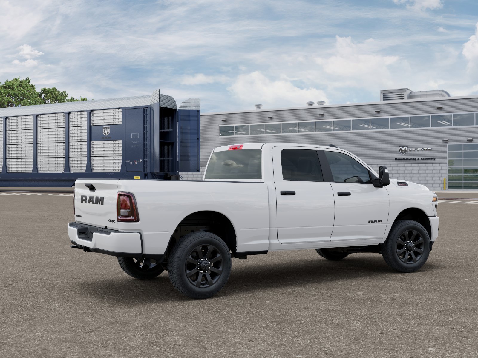New 2026 Bright White Clear-Coat Exterior Paint RAM BIG HORN image 2