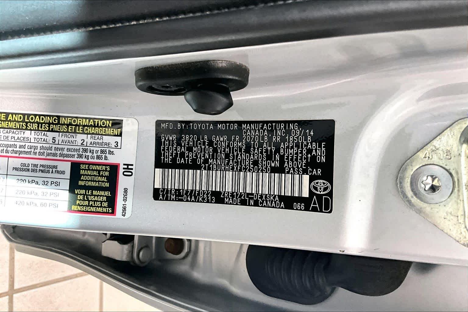 Used 2015 Classic Silver Metallic Toyota S Plus image 32
