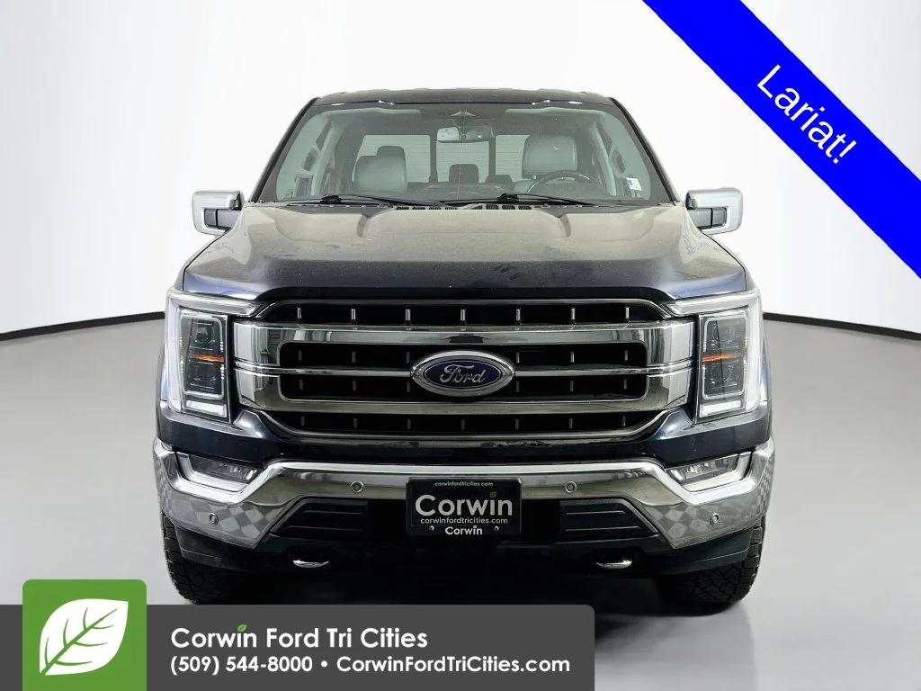Used 2022 Atlas Blue Metallic Ford Lariat image 4