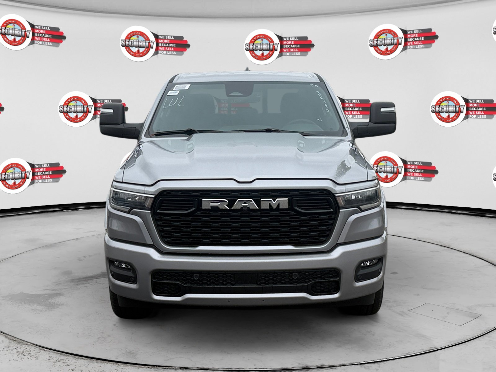 New 2026 Billet Silver Metallic Clear-Coat Exterior Paint RAM Big Horn 4x4 Crew Cab 5