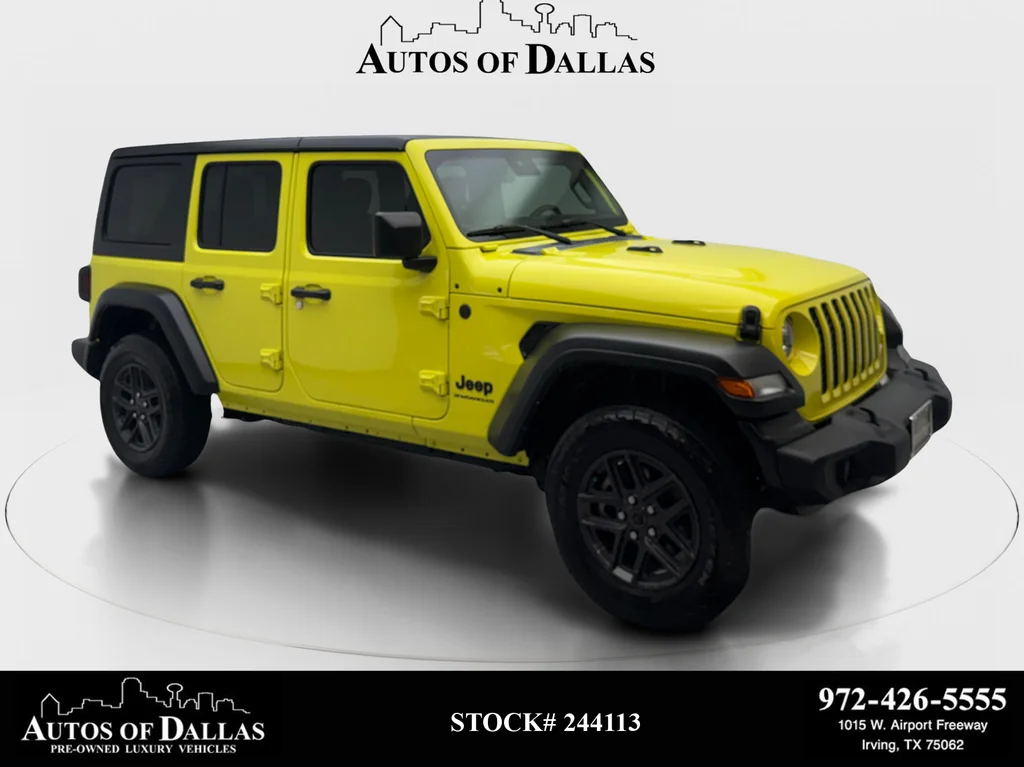 Used 2024 Yellow Jeep Sport S image 1