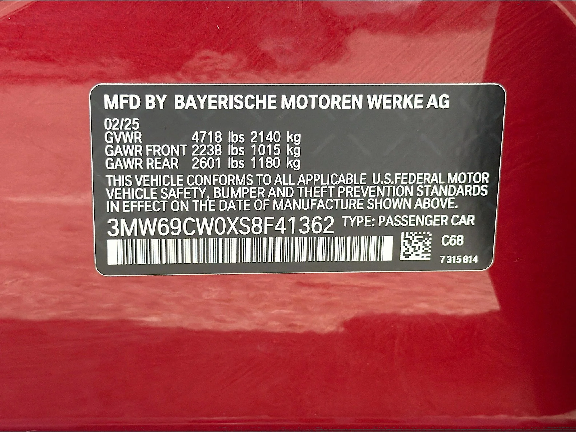 Used 2025 Red Metallic BMW 330i image 43