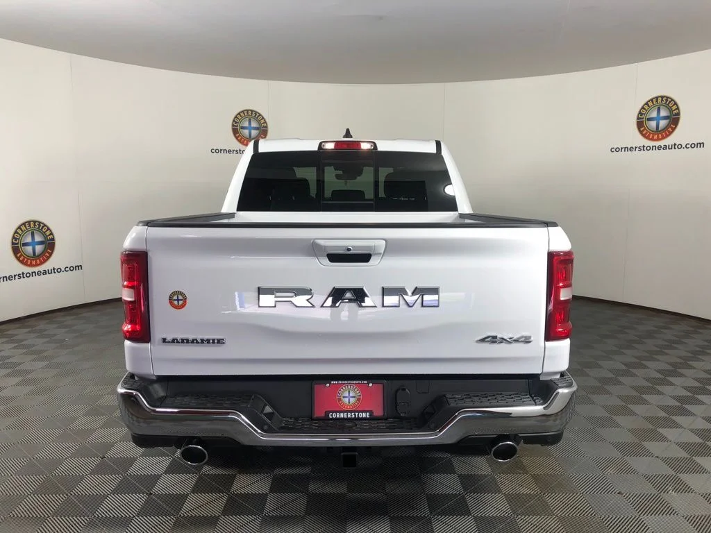 New 2026 Bright White Clear-Coat Exterior Paint RAM Laramie image 18