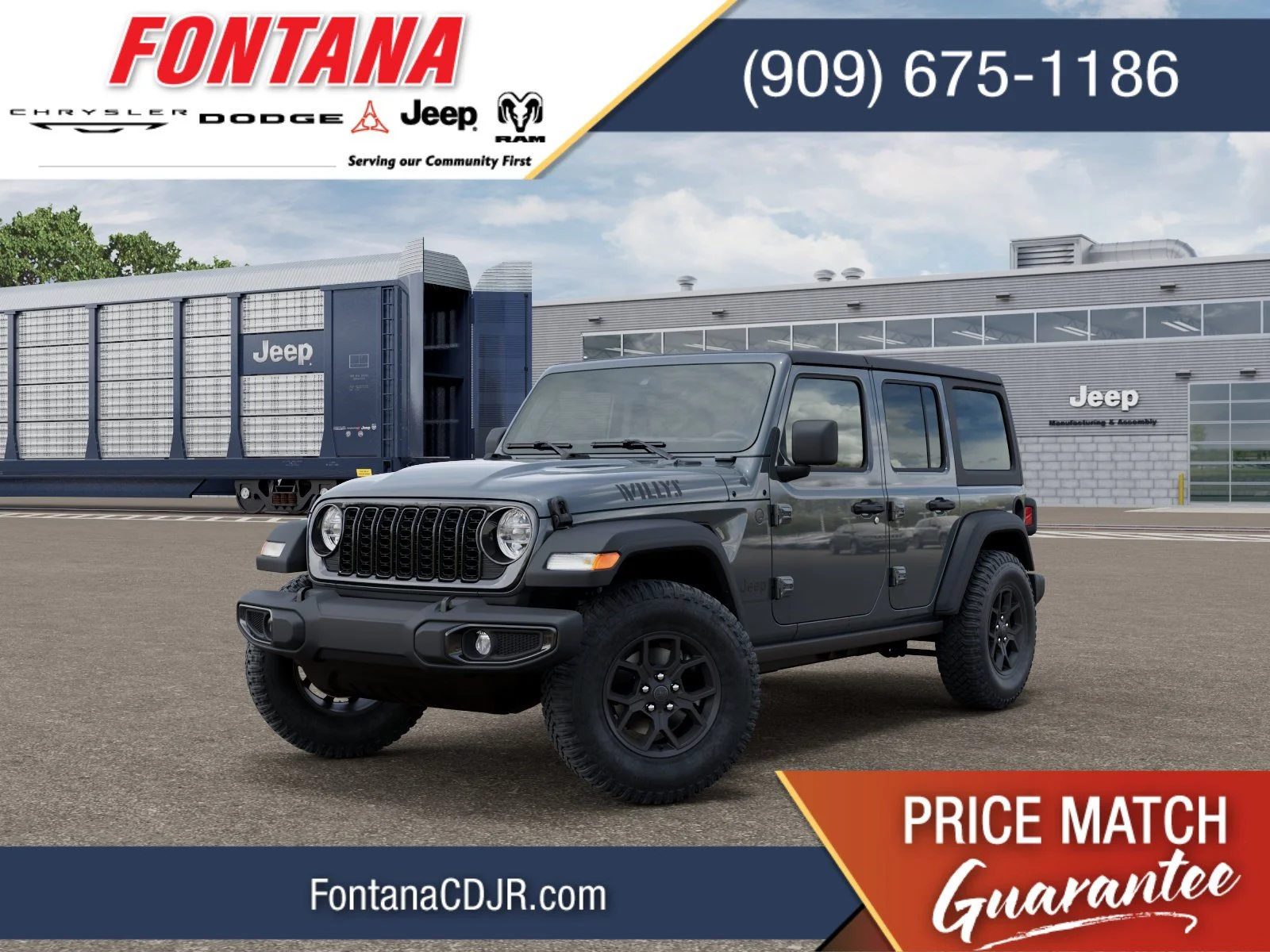 New 2026 Anvil Clearcoat Jeep Willys image 1