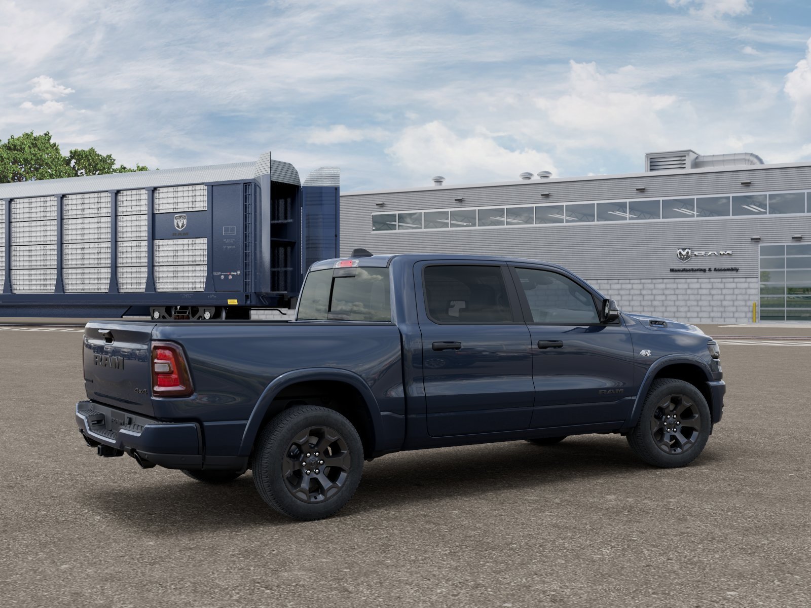 New 2026 Forged Blue Metallic Exterior Paint RAM BIG HORN image 2
