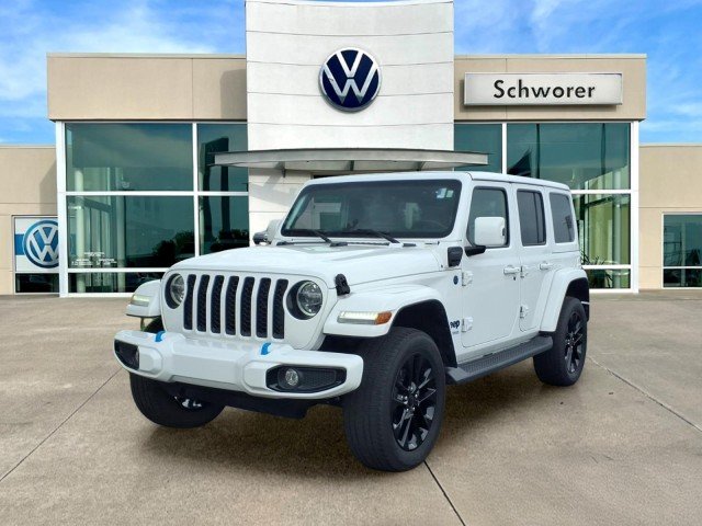 Used 2021 Bright White Clearcoat Jeep Unlimited Sahara High Altitude image 2