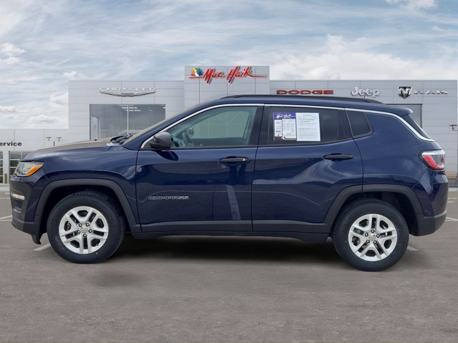 Used 2021 Jeep Compass Sport with VIN 3C4NJCAB6MT560909 for sale in Georgetown, TX