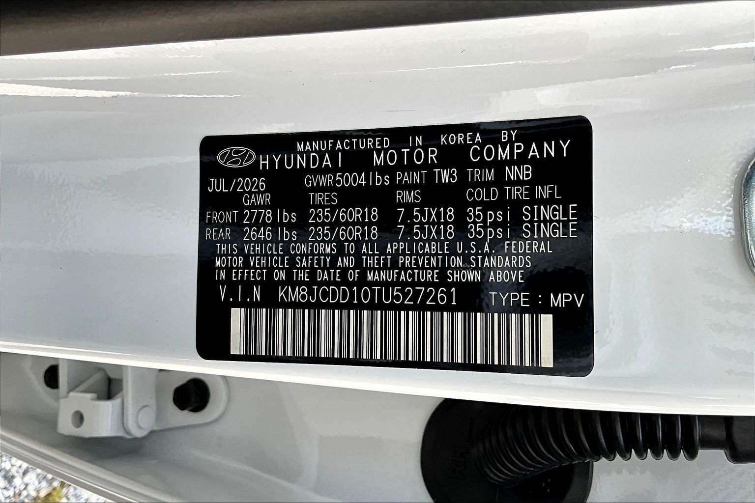 New 2026 White Hyundai SEL Convenience image 8