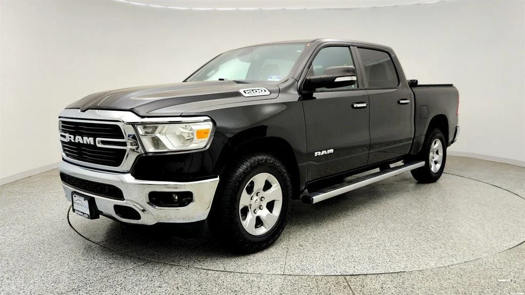 Used 2019 Diamond Black Crystal Pearlcoat Ram Big Horn 4x4 Crew Cab 5