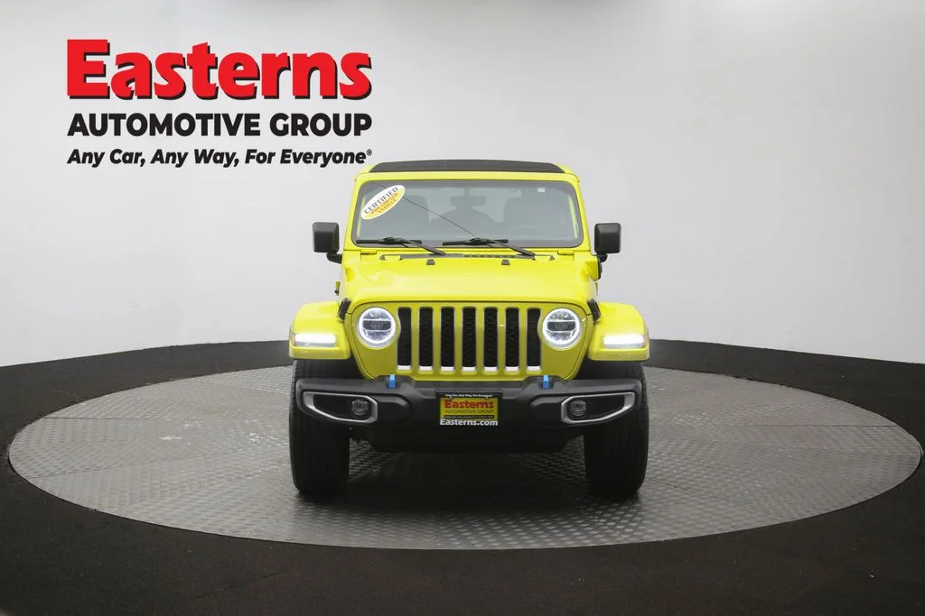 Used 2022 Yellow Jeep Unlimited Sahara 4xe image 53