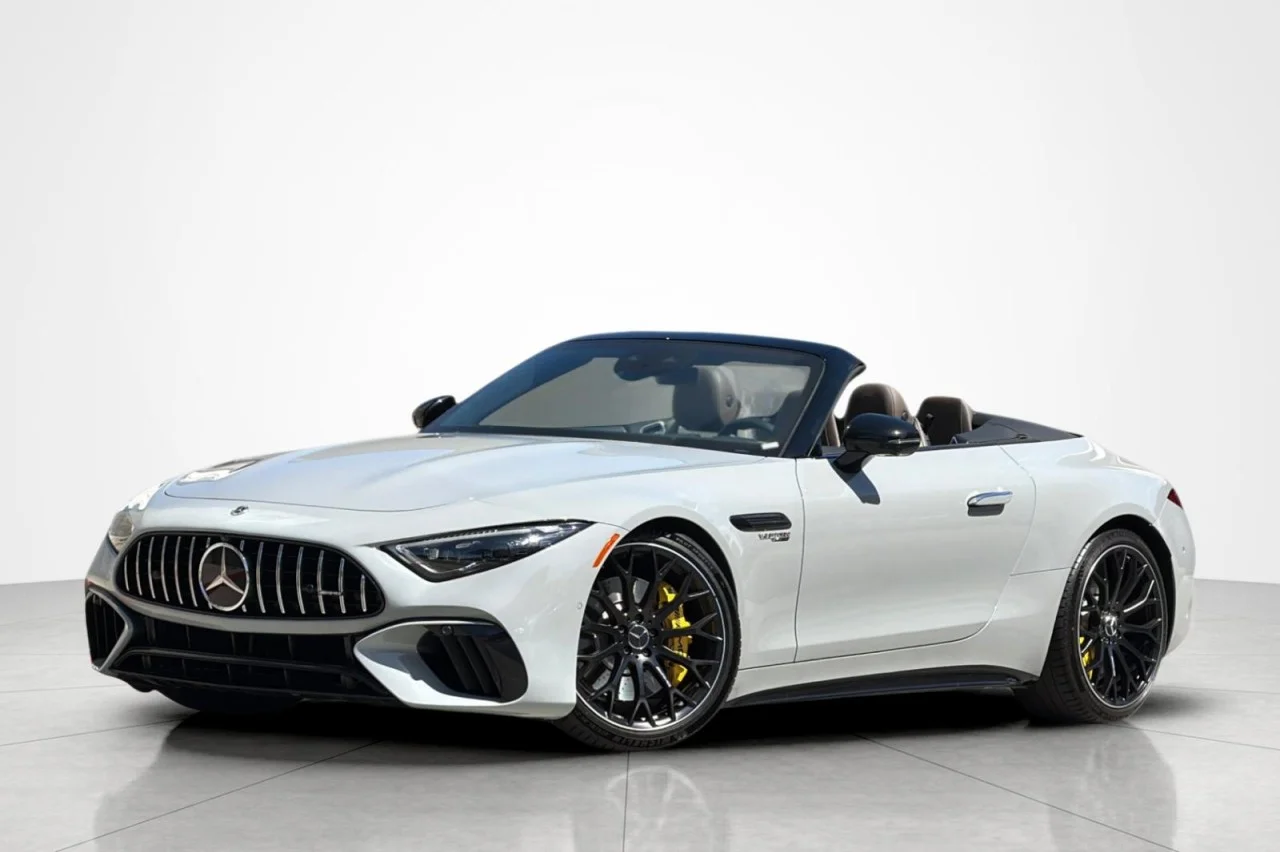 Certified Used 2022 MANUFAKTUR Alpine Grey Mercedes-Benz AMG® SL 63 image 1