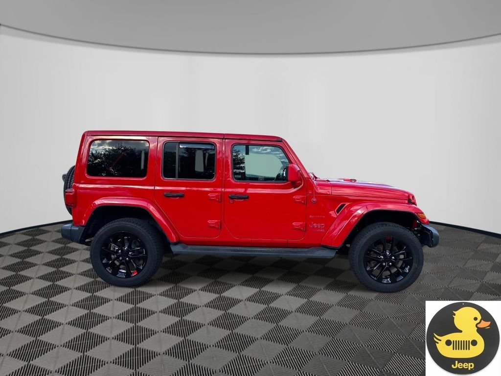 Used 2021 Red Jeep Unlimited Sahara 4xe image 6