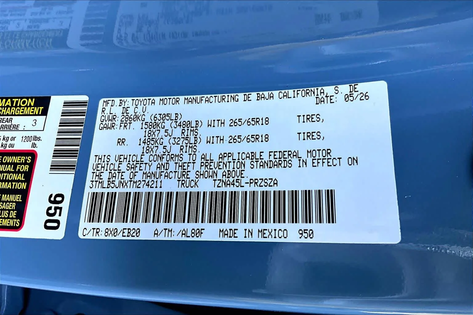 New 2026 Heritage Blue Toyota Limited image 18