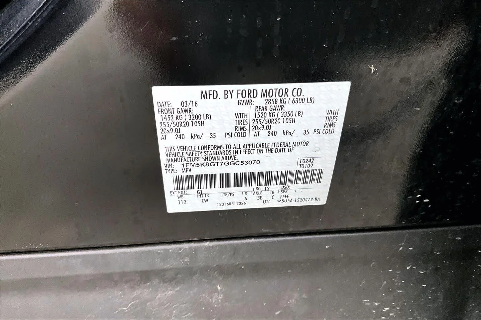 Used 2016 Absolute Black Ford Sport image 37