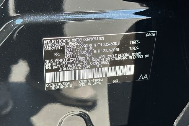 New 2026 Midnight Black Metallic Toyota  SE image 26