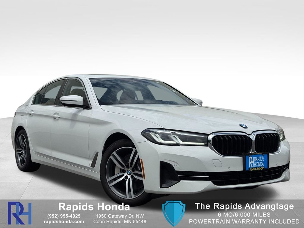 Used 2021 Alpine White BMW 530i xDrive image 1