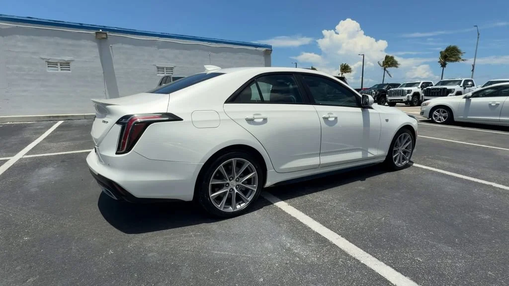 Used 2024 Crystal White Tricoat Cadillac Sport image 8
