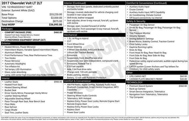 Used 2017 Summit White Chevrolet LT image 18