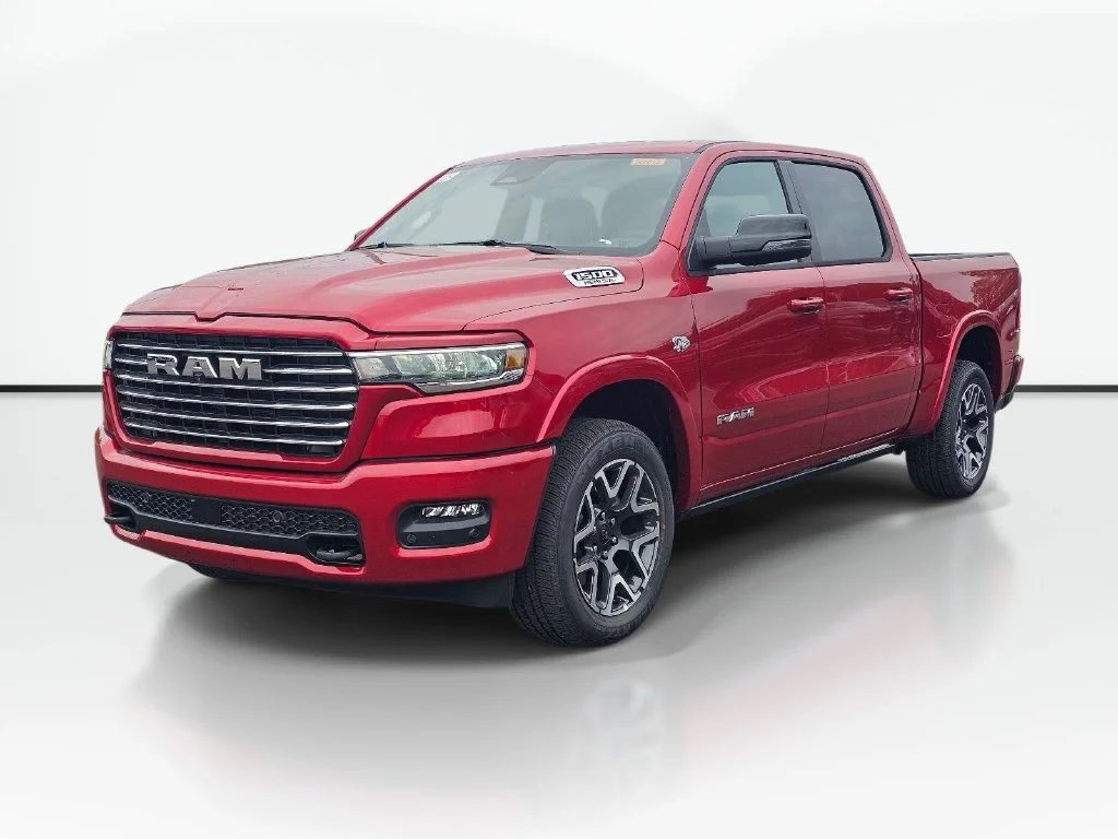 New 2027 Molten Red Pearl-Coat Exterior Paint RAM Laramie image 1