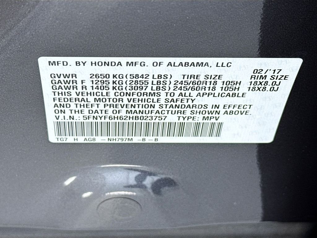 2017 Honda Pilot EX-L - Photo 36
