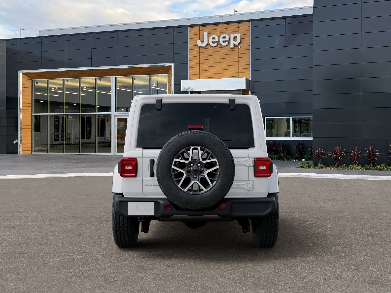 New 2026 Bright White Clear-Coat Exterior Paint Jeep Sahara image 39