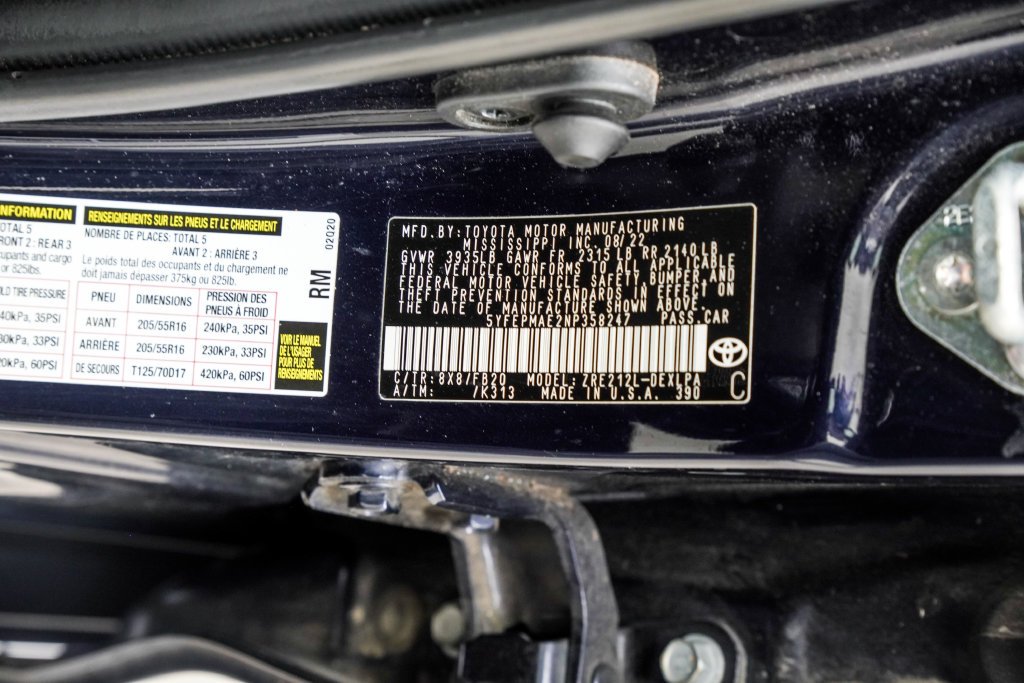 Used 2022 Black Toyota LE image 38