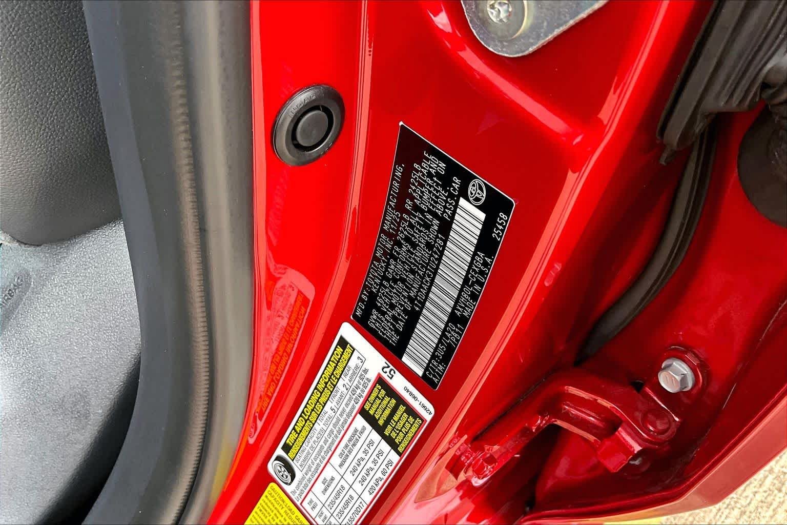 Used 2026 Supersonic Red Toyota XLE image 34